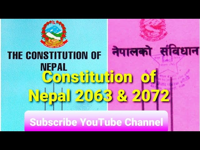 Interim Constitution of Nepal, 2063