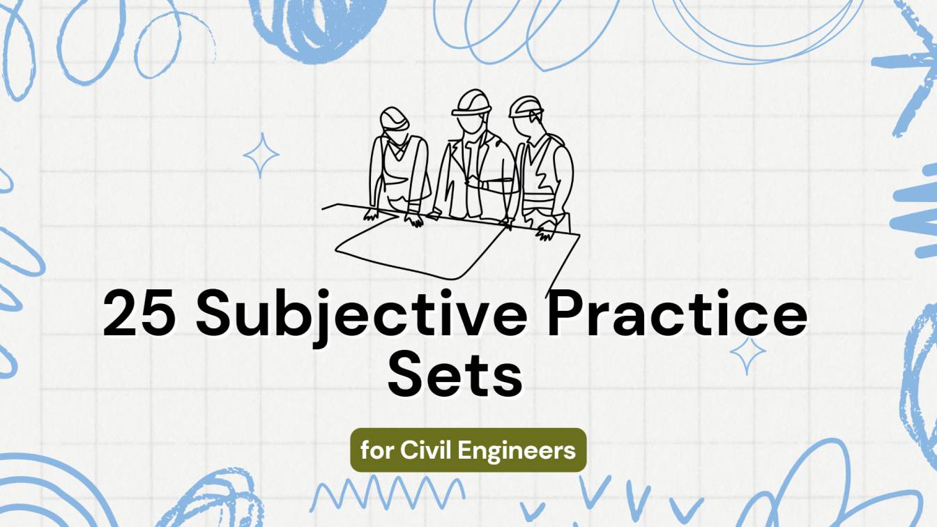 25 Subjective Test Sets for Civil Engineers