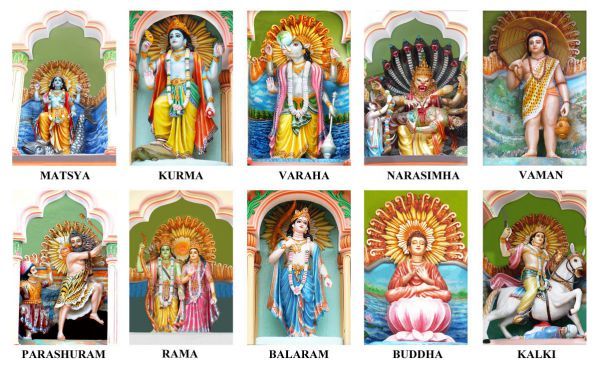 A Brief Description Table of the Ten Avatars (Dasavatar) of Lord Vishnu