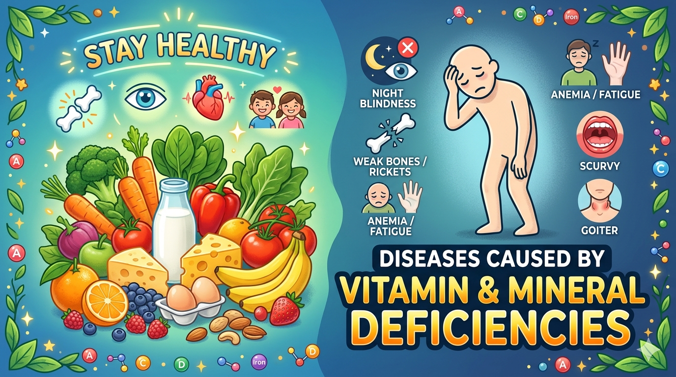 Diseases caused by vitamin and mineral deficiencies