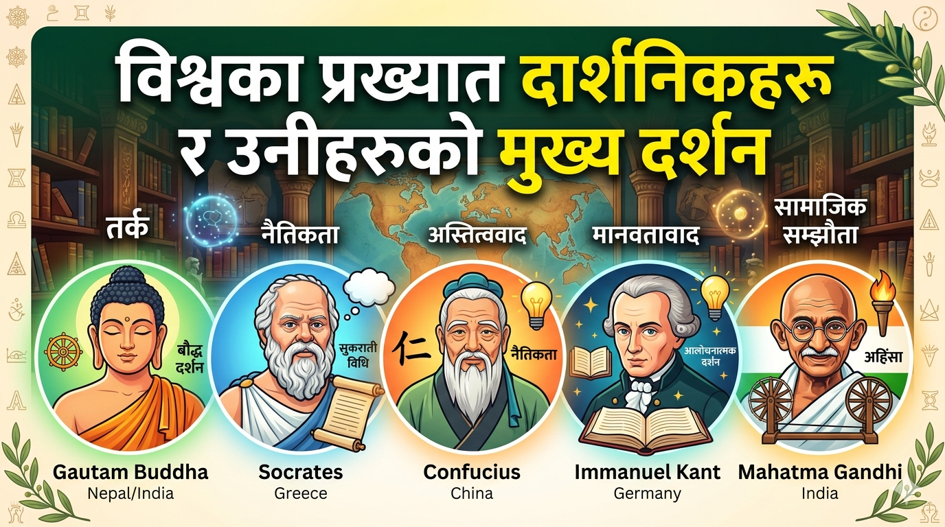 Famous philosophers of the world and their main philosophies