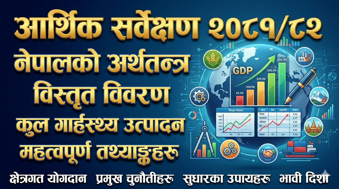 Detailed description of various aspects of Nepal's economy according to the Economic Survey 2081/82