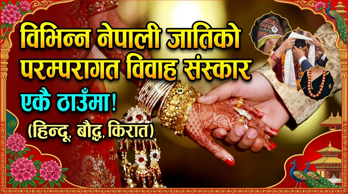 Traditional wedding rituals of different Nepali castes
