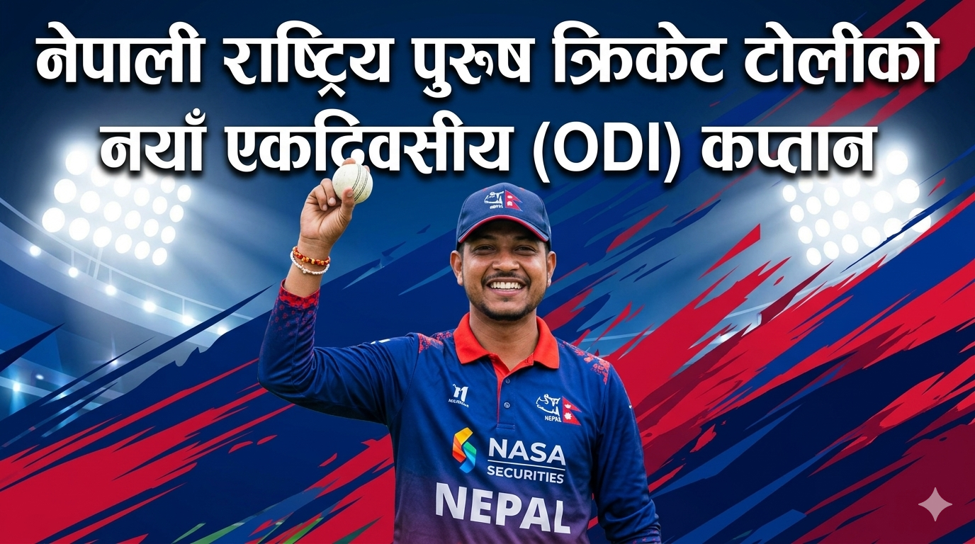 New One Day (ODI) Captain of Nepali National Men's Cricket Team — Sandeep Lamichhane