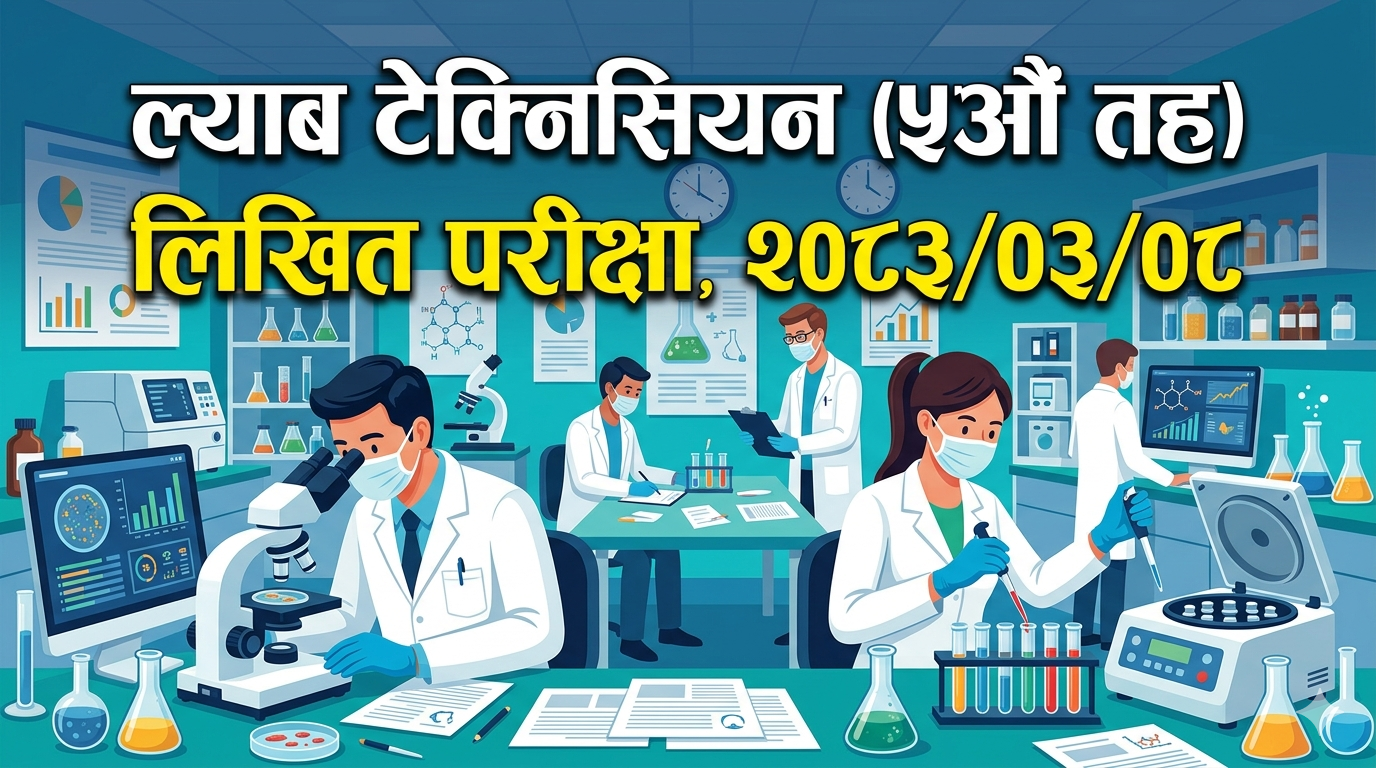 Lab Technician (5th Level) Written Examination, 2083/03/08