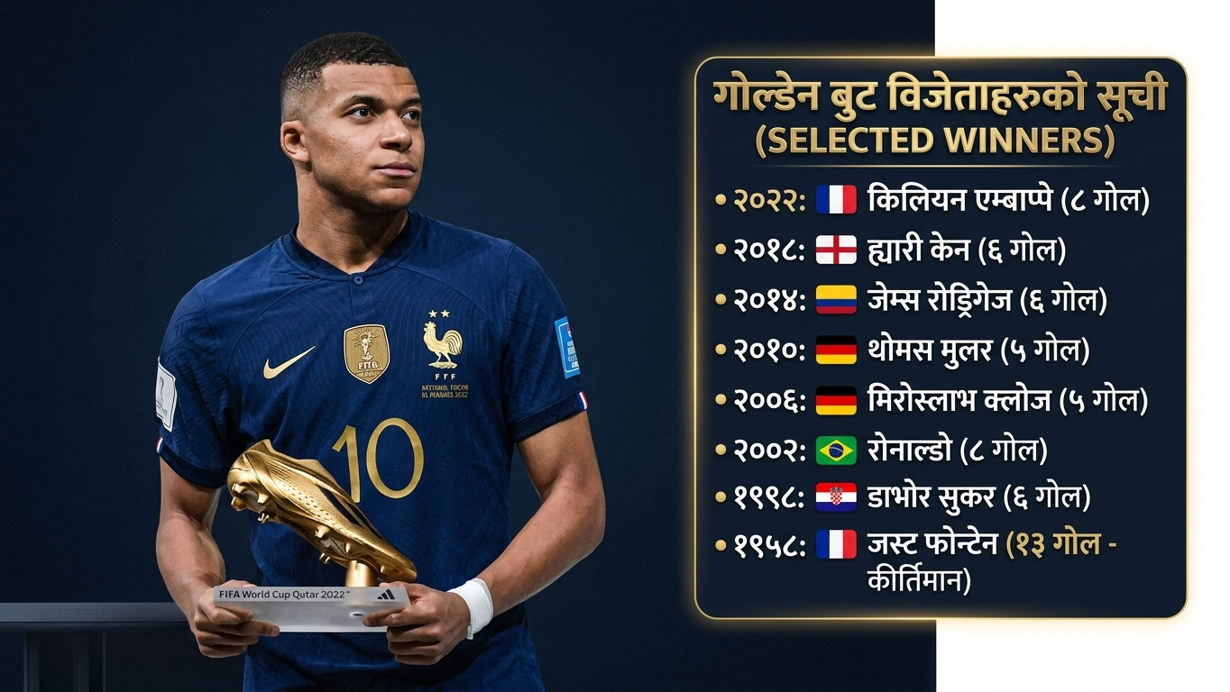 List of players who have won the 'Golden Boot' in FIFA Men's World Cup history