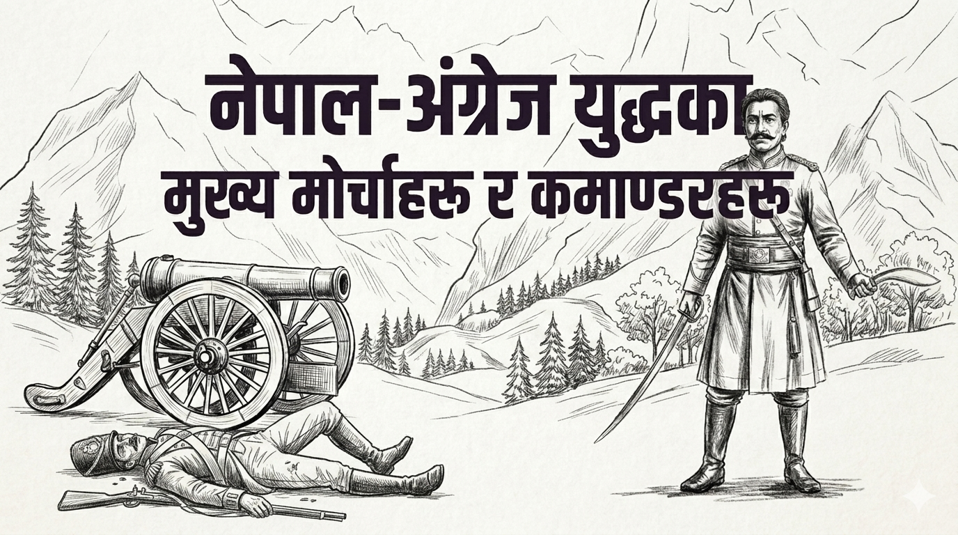 Main Fronts and Commanders of the Anglo-Nepalese War