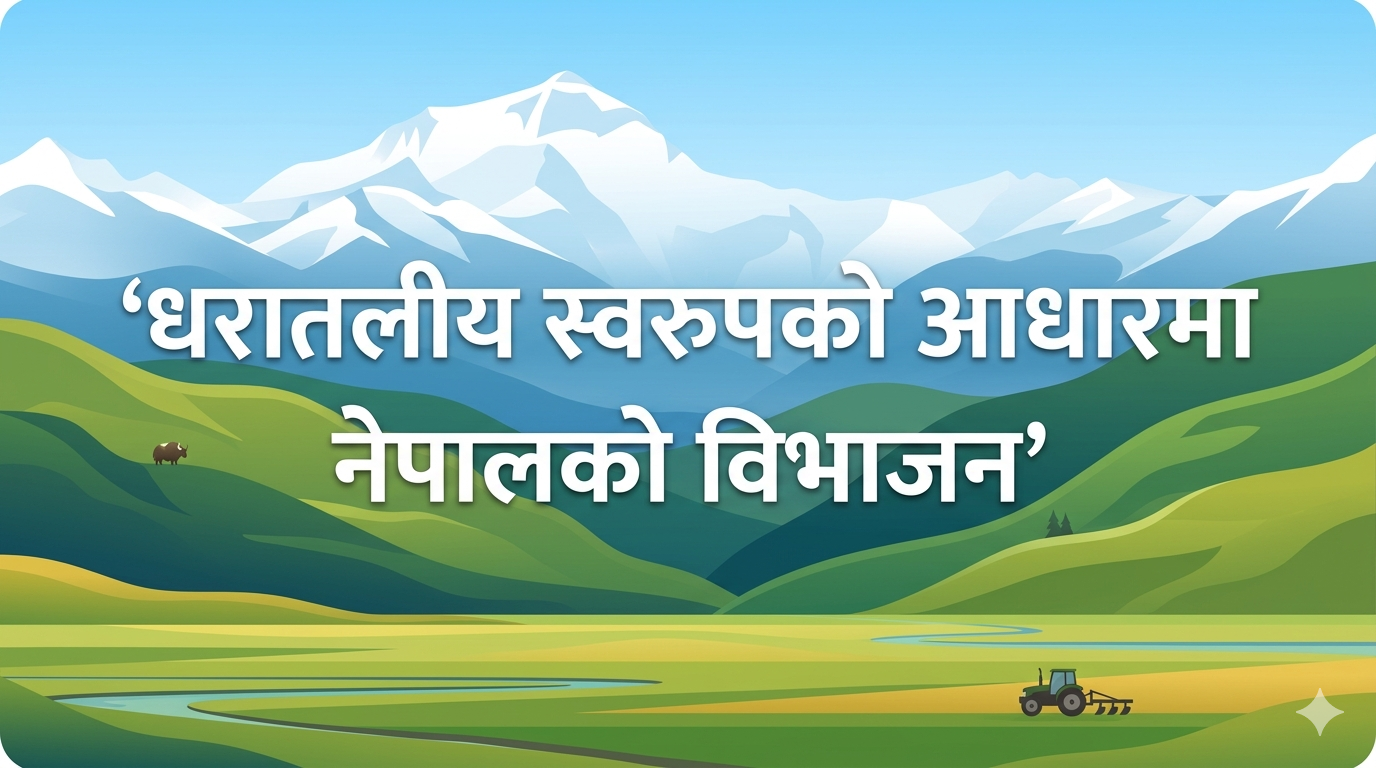 Division of Nepal based on topography