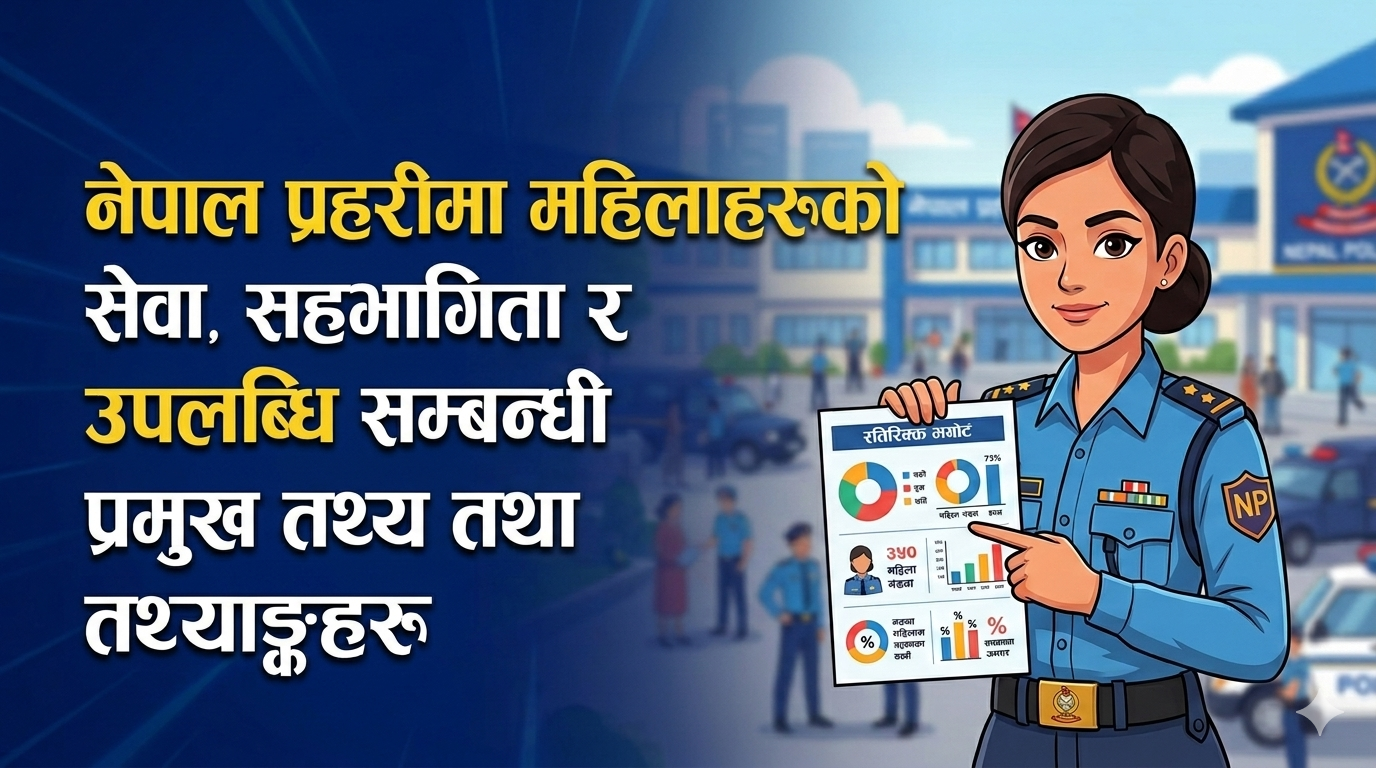 Key facts and figures regarding the service, participation and achievements of women in the Nepal Police (Police Public Service #2)