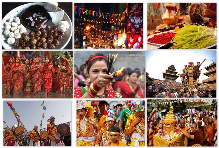 Major festivals and celebrations celebrated in Nepal